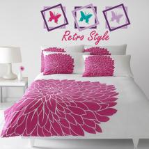 Vinilos Decorativos Cabeceros Cama Mariposas Retro