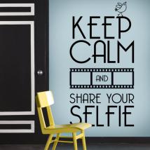 Vinilo Decorativo Keep Calm And Share Your Selfie