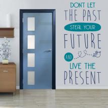 Vinilos Decorativos Frases Inglés Live The Present