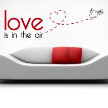 Vinilos Decorativos Frases Inglés Love Is In The Air