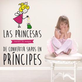 Vinilo Decorativo Infantil La Magia De Las Princesas