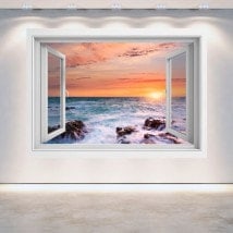 Ventanas 3D Atardecer En El Mar