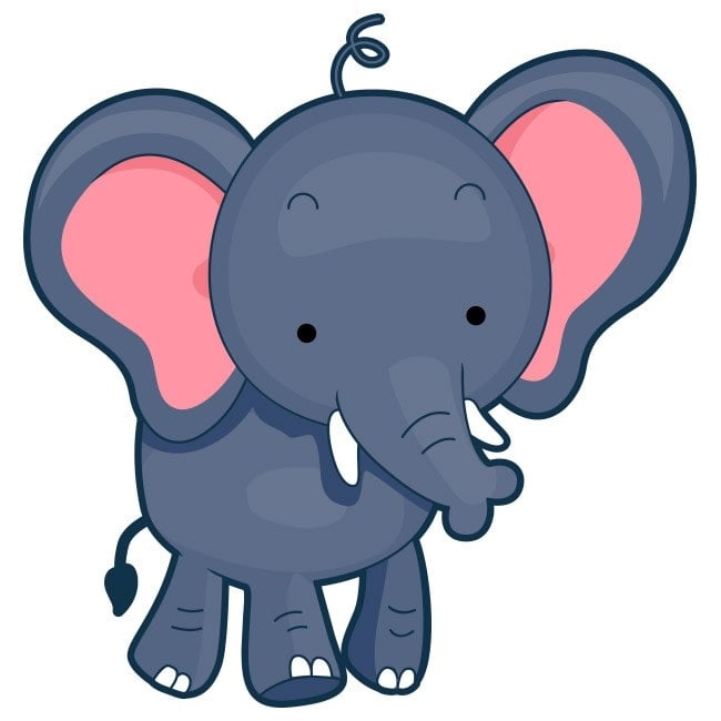 🥇 Vinilos Elefante Infantil 🥇