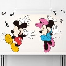 Vinilos Infantiles Mickey Y Minnie Mouse
