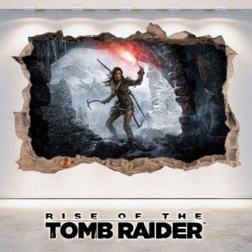 Vinilos Decorativos 3D Rise Of The Tomb Raider