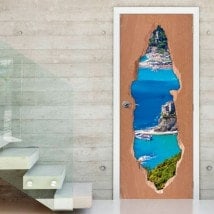 Vinilos Para Puertas Liguria Italia 3D