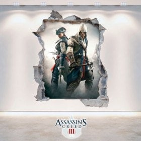 Vinilos Y Pegatinas 3D Assassin's Creed 3