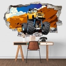 Vinilos decorativos monster truck 3D