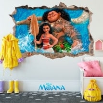 Vinilos decorativos Disney Vaiana 3D