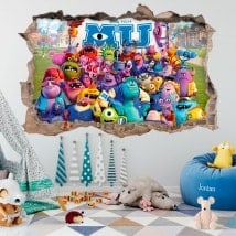 Vinilos adhesivos 3D monsters university