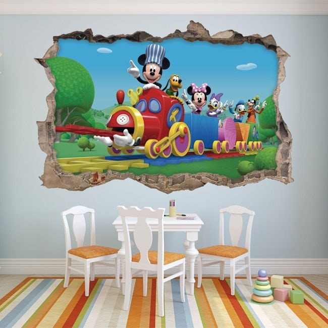 Vinilo decorativo de Mickey Mouse y sus amigos