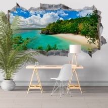 Vinilos paredes Big Lagoon Islas Filipinas 3D