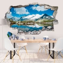 Vinilos de pared Alpes Suizos 3D