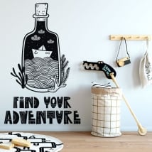 Vinilo decorativos frase find your adventure