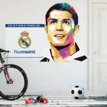 Vinilos cristiano ronaldo real madrid fútbol