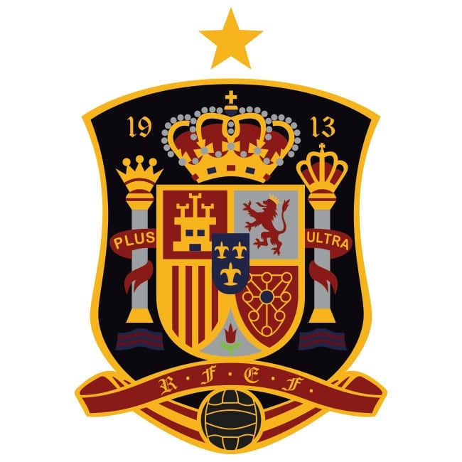 🥇 Vinilos y pegatinas escudo selección de fútbol de españa 🥇