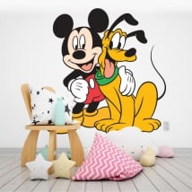 Vinilos infantiles disney mickey y pluto