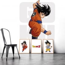 Vinilos decorativos paredes goku dragon ball