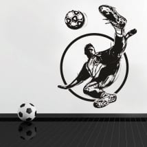 🥇 Pegatinas de vinilos 3d fútbol maradona con pelé y zidane 🥇