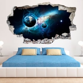 Vinilos decorativos y pegatinas 3d galaxia