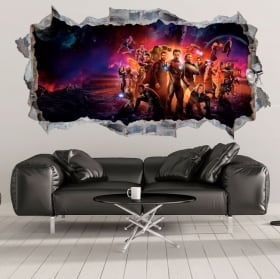 Vinilos decorativos y pegatinas avengers 3d