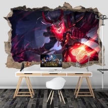 Vinilos paredes league of legends 3d