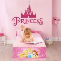 Vinilos y pegatinas princesa castillo disney