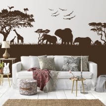 Vinilos decorativos y pegatinas de animales en áfrica