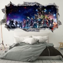 Vinilos de pared 3d los vengadores infinity war