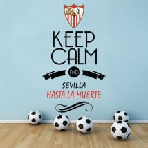 Pegatinas fútbol keep calm and sevilla hasta la muerte