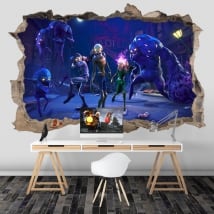 Vinilos de fortnite salvar al mundo zombies 3d