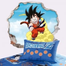 Vinilos decorativos dragon ball son goku 3d