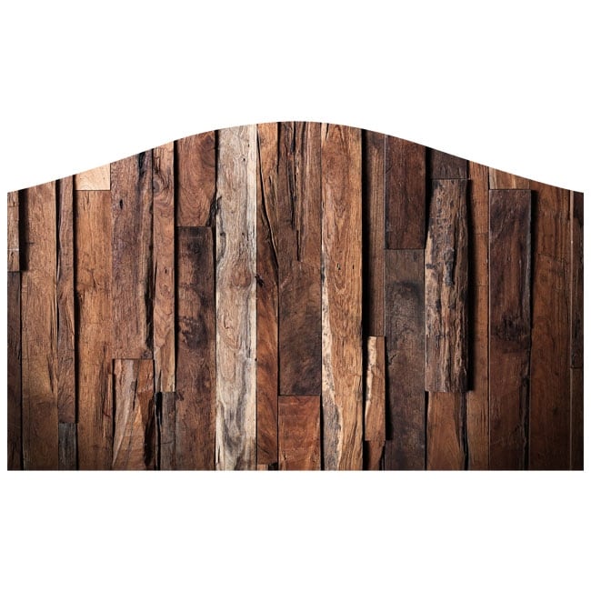 Cabeceros de vinilo madera vintage