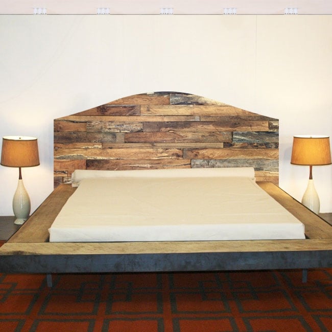vinilos y pegatinas cabeceros camas madera rústica - Viniler