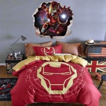 Pegatinas de vinilos 3d marvel iron man