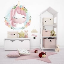 Vinilos infantiles o juveniles baby unicorn