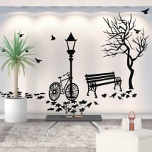 Vinilo decorativo paisaje otoñal