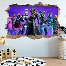 Pegatinas de vinilos fortnite 3d