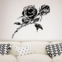 Vinilos decorativos y pegatinas con rosas