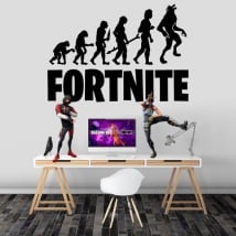 Vinilos y pegatinas fortnite evolución