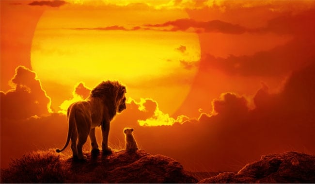🥇 Papel pintado o fotomural dibujo rey león pumba timón 🥇
