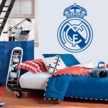 Vinilos y pegatinas de fútbol escudo real madrid