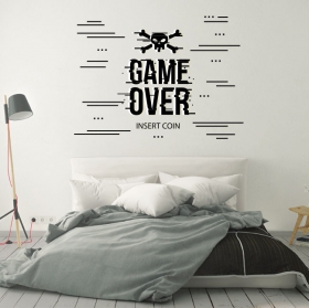 Vinilos videojuegos game over insert coin