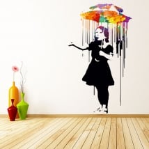 Vinilo decorativo grafiti banksy