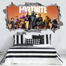 Pegatinas de vinilos 3d fortnite