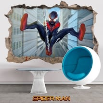 Vinilos y pegatinas 3d miles morales spider-man