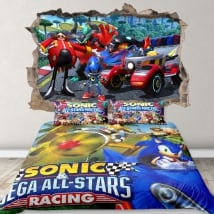 Vinilos y pegatinas 3d team sonic racing