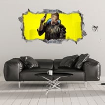 Vinilos decorativos 3d cyberpunk 2077