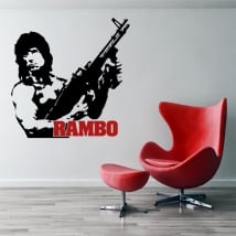 Vinilos decorativos sylvester stallone rambo