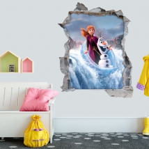 Vinilos disney frozen 2 anna y olaf 3d